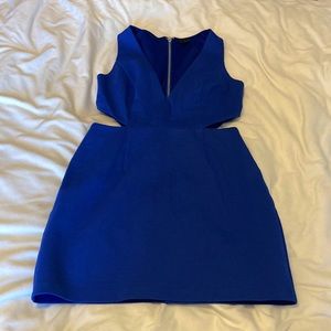 NBD Royal Blue Dress With Side Cutouts